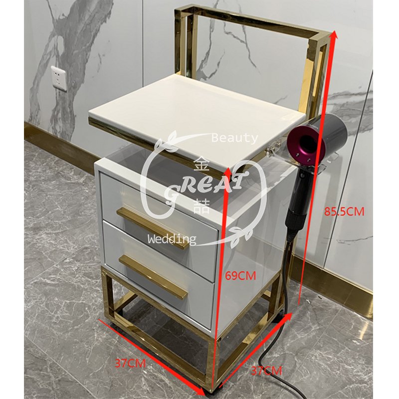 Great Foshan Factory Hair Salon Tools Metal Working Trolley