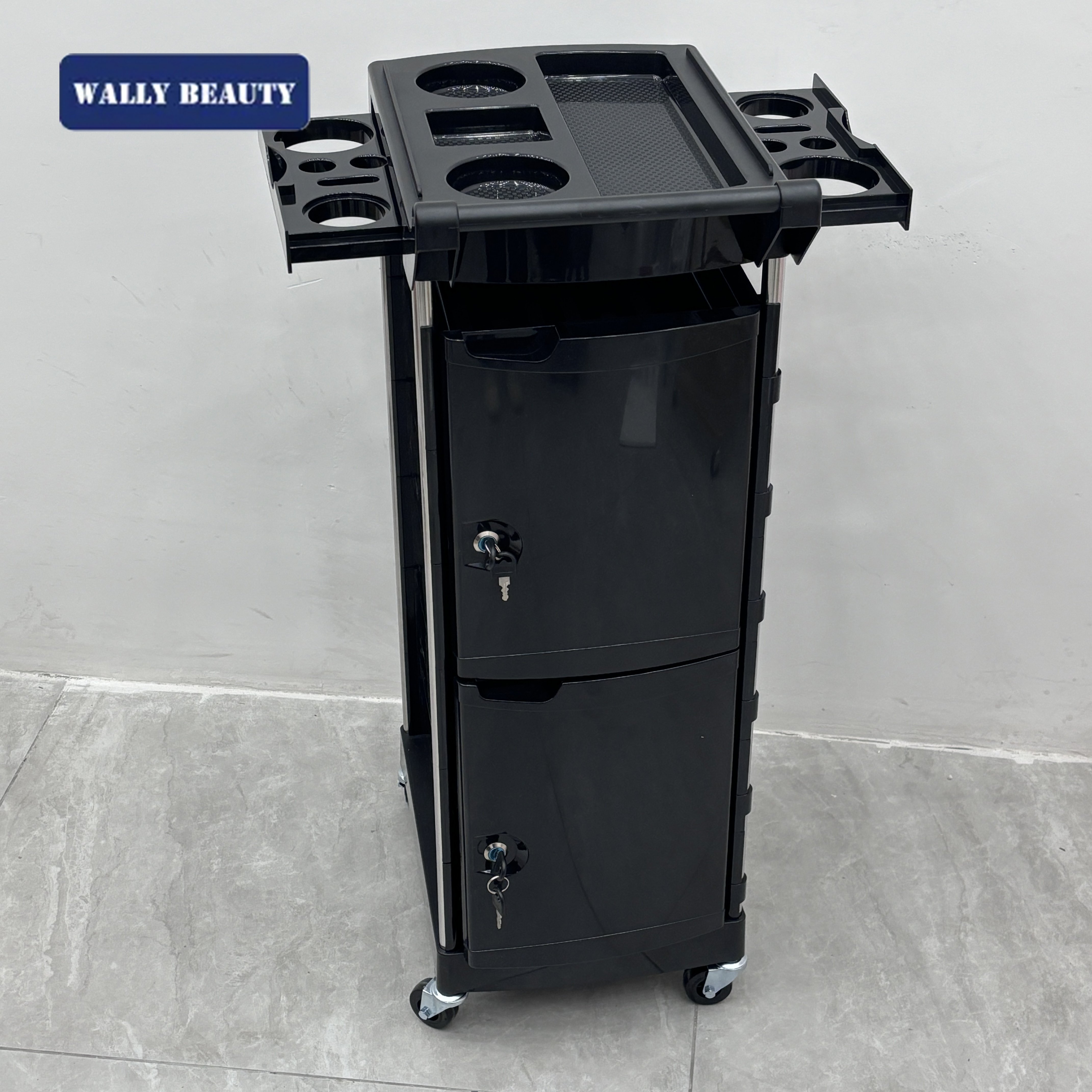 Wallybeauty Six-story hot fashion hair salon equipment convenient rolling tool cart large capacity salon cart