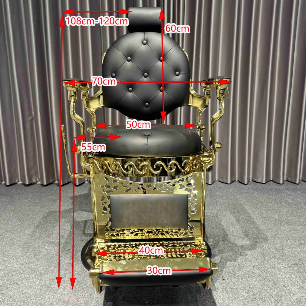 Heavy Duty Recline Salon Barbershop Chair Vintage Barber Chair for Beauty Stylist Tattoo Home