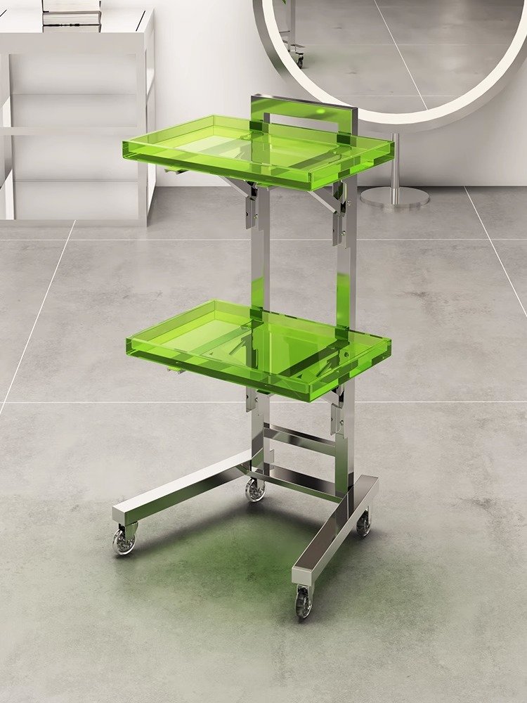 Wholesale Stainless Steel Beauty Hairdresser Salon Tools Folding Perm Salon Trolley