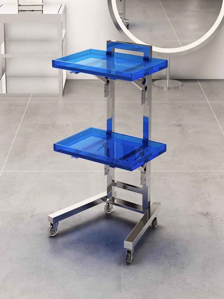 Wholesale Stainless Steel Beauty Hairdresser Salon Tools Folding Perm Salon Trolley