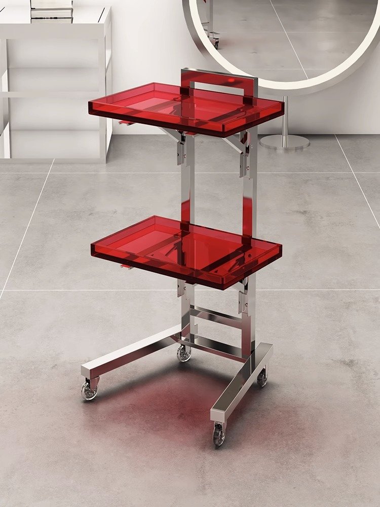 Wholesale Stainless Steel Beauty Hairdresser Salon Tools Folding Perm Salon Trolley