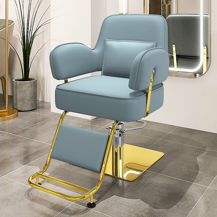 New Stainless Steel Hydraulic Barber Chair Hairdresser Chair Hair Cutting Chair Salon Furniture for Professional Hair Stylists