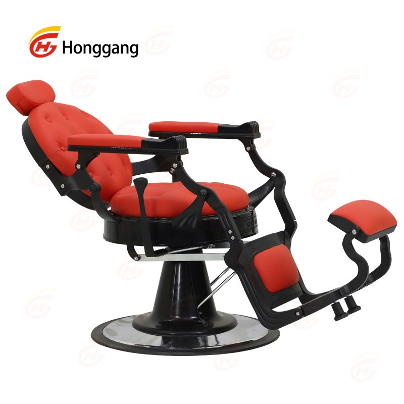 wholesale price custom professional modern salon reclining hydraulic pump vintage red barber shop chair for men