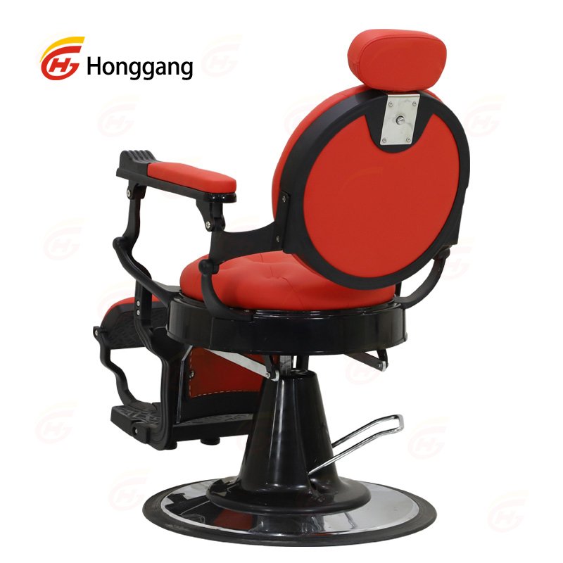 wholesale price custom professional modern salon reclining hydraulic pump vintage red barber shop chair for men
