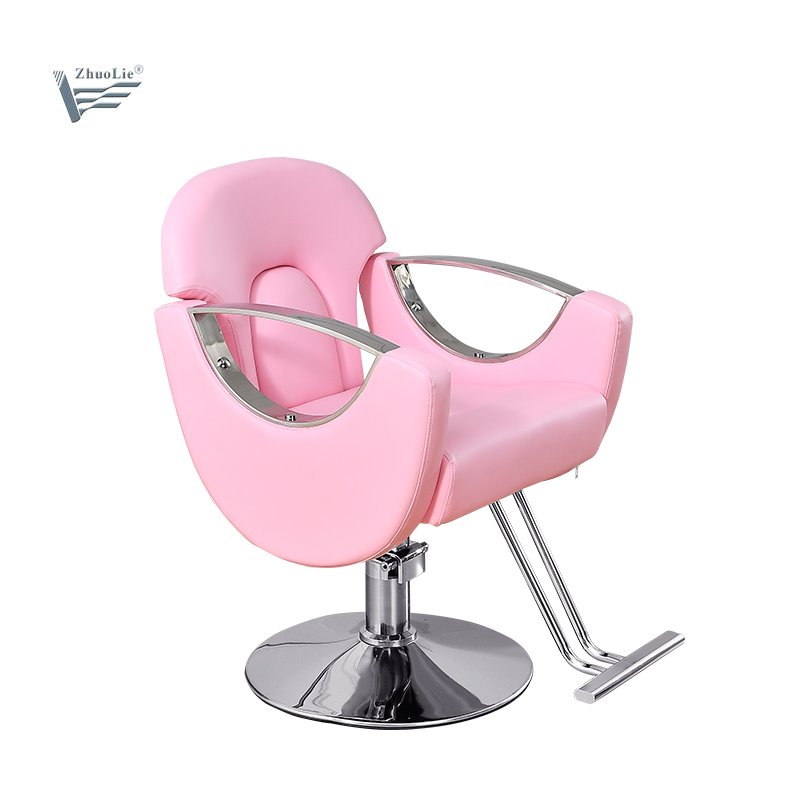 Modern Pink Gold Hair Salon Styling Chair Hairdressing Barber Shop Chair