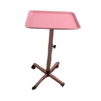 Factory Direct Sale Adjustable Mobile Beauty Hairdressing Metal Tray Hair Salon Tool Working Cart Trolley hairdressing tray car