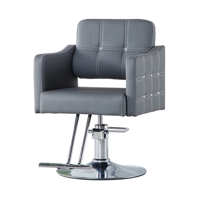Vintage leather barber chair with customizable color logo high quality salon equipment barber chair