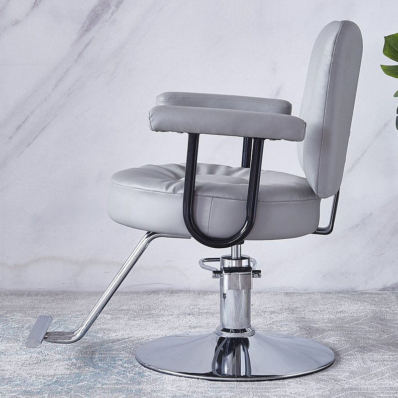 Pink new stainless steel gold plated small barber chair custom color salon chair for barber shop