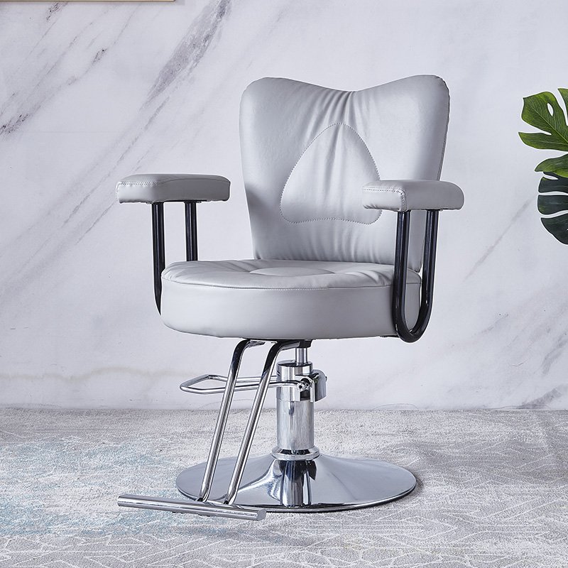 Pink new stainless steel gold plated small barber chair custom color salon chair for barber shop