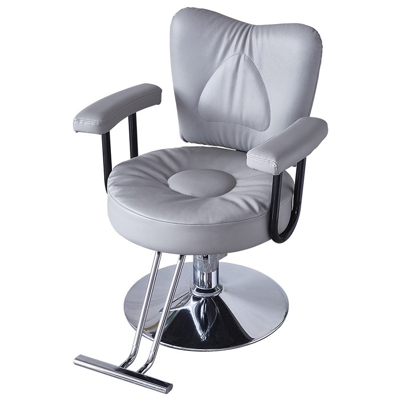 Pink new stainless steel gold plated small barber chair custom color salon chair for barber shop
