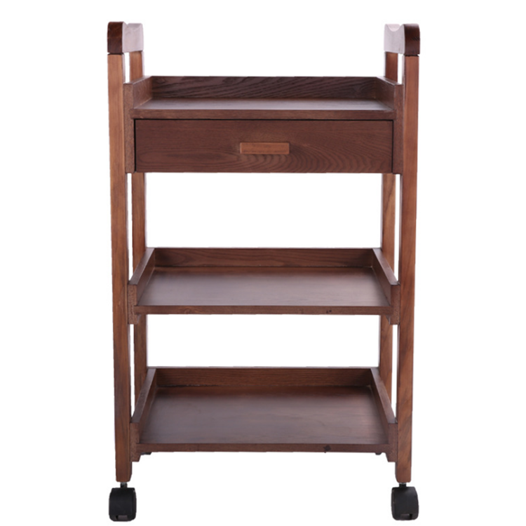 classic wooden trolley with drawer for beauty salon furnture ,hairdressing cart ,salon trolley
