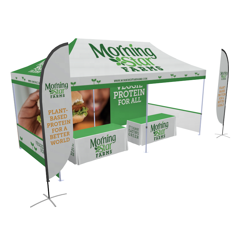 Outdoor Advertising Aluminum Hexagon Waterproof Foldable 10x10 Pop Up Trade Show Canopy Tent For Events