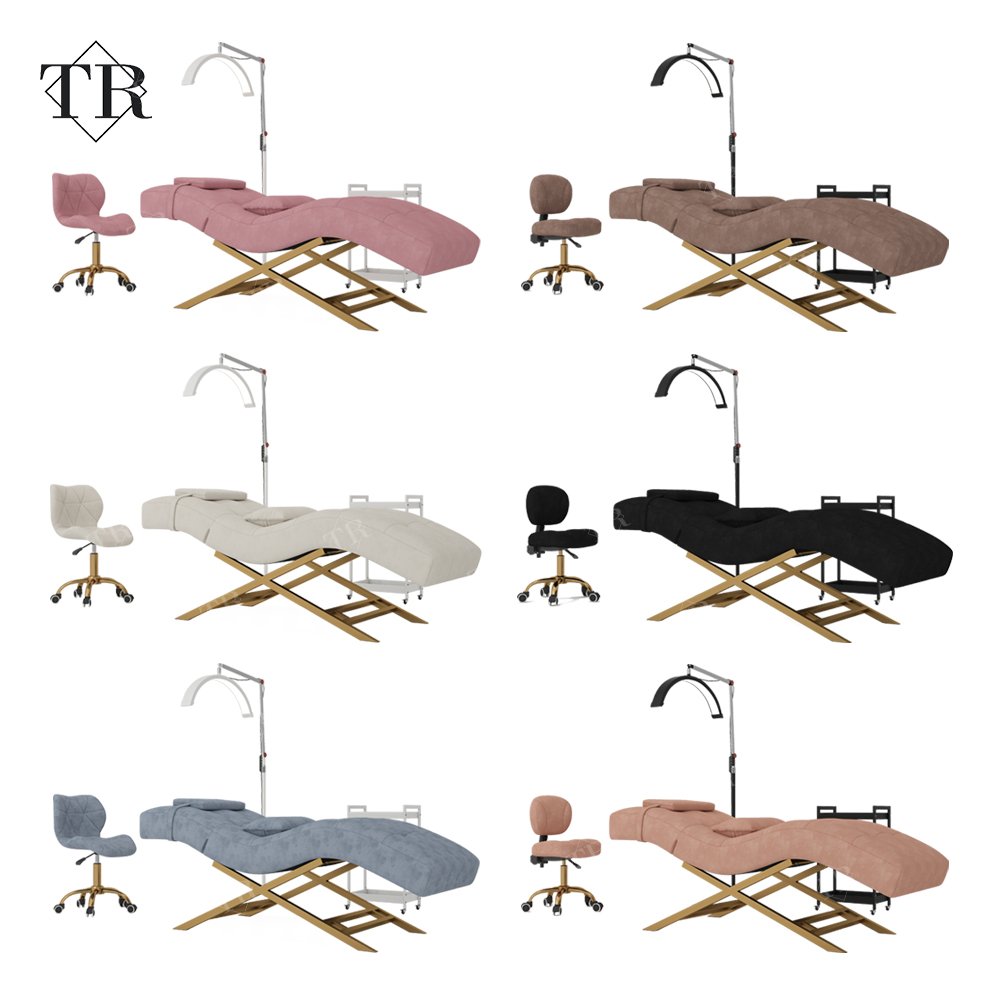 Turri Lash Bed Eyelash Furniture And Lash Trolley Salon Stool Lash Aesthetic Trolley Professional Eyelash Aesthetic Stretcher