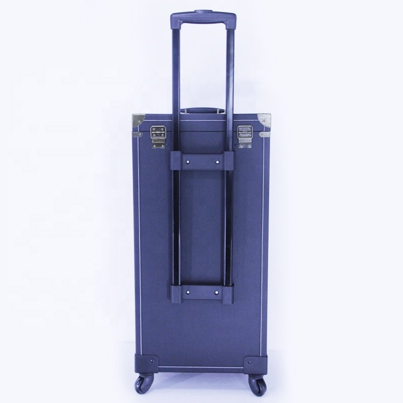 Professional barber box case with trolley barber bag tool box hairdresser trolley case organizer for hair salon and travel