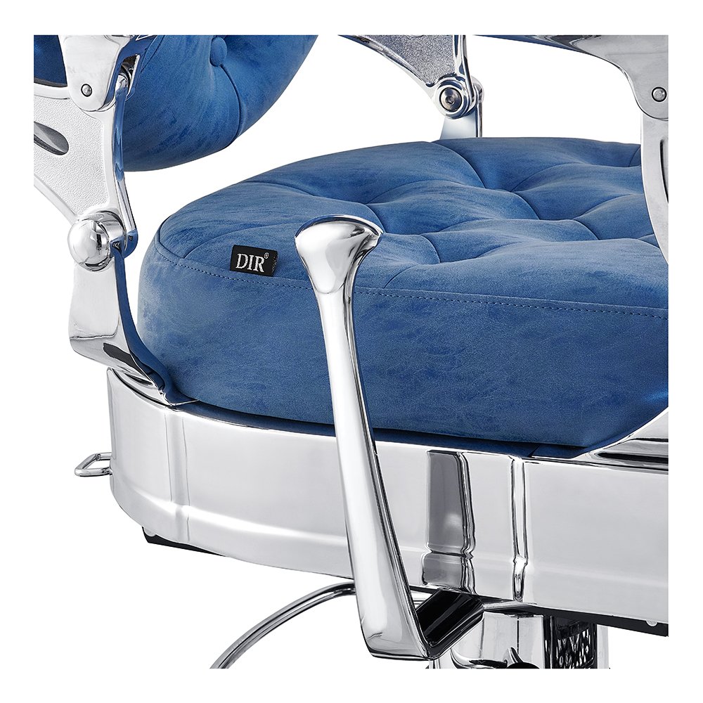 DM Classics black leather hydraulic pump saloon chair retro shaving men's beauty salon barber chair for sale