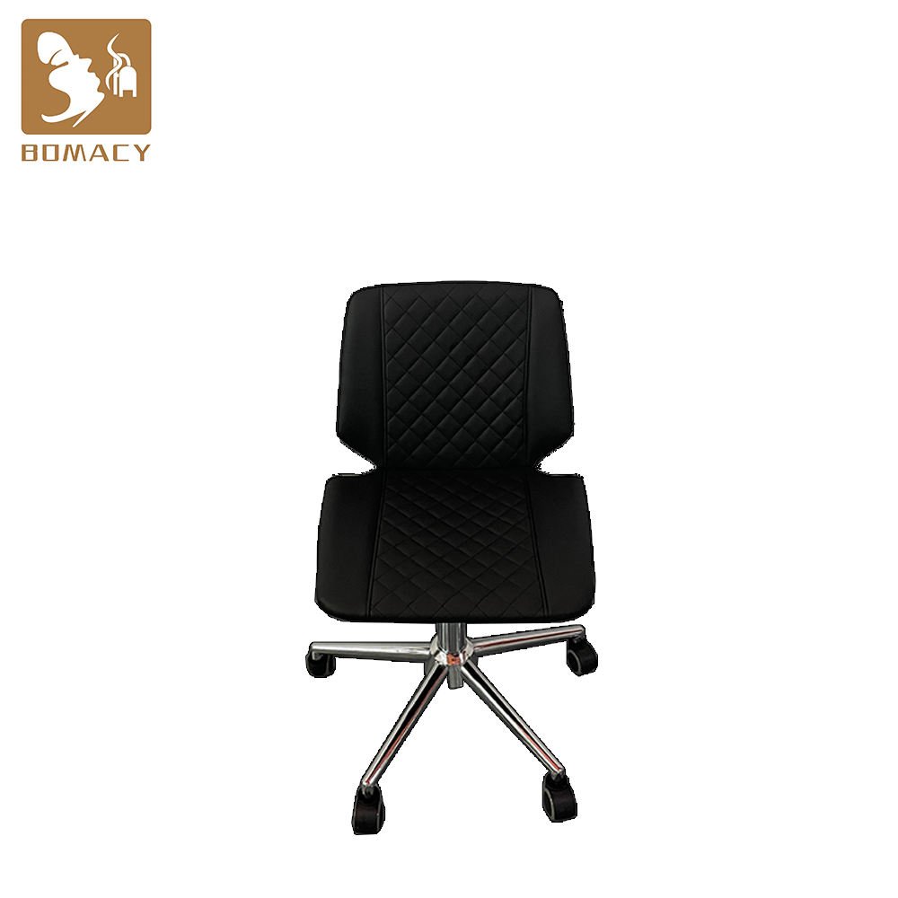 Bomacy high density foam barber chair salon stool beauty rolling work spa cutting portable base thick hair salon stool