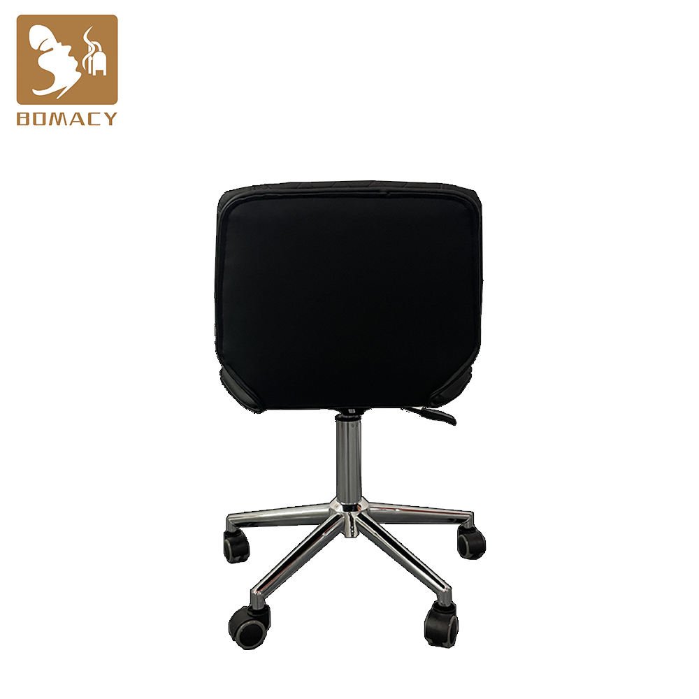 Bomacy high density foam barber chair salon stool beauty rolling work spa cutting portable base thick hair salon stool