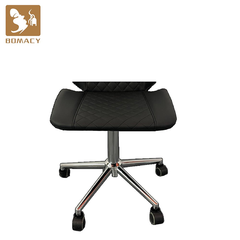 Bomacy high density foam barber chair salon stool beauty rolling work spa cutting portable base thick hair salon stool