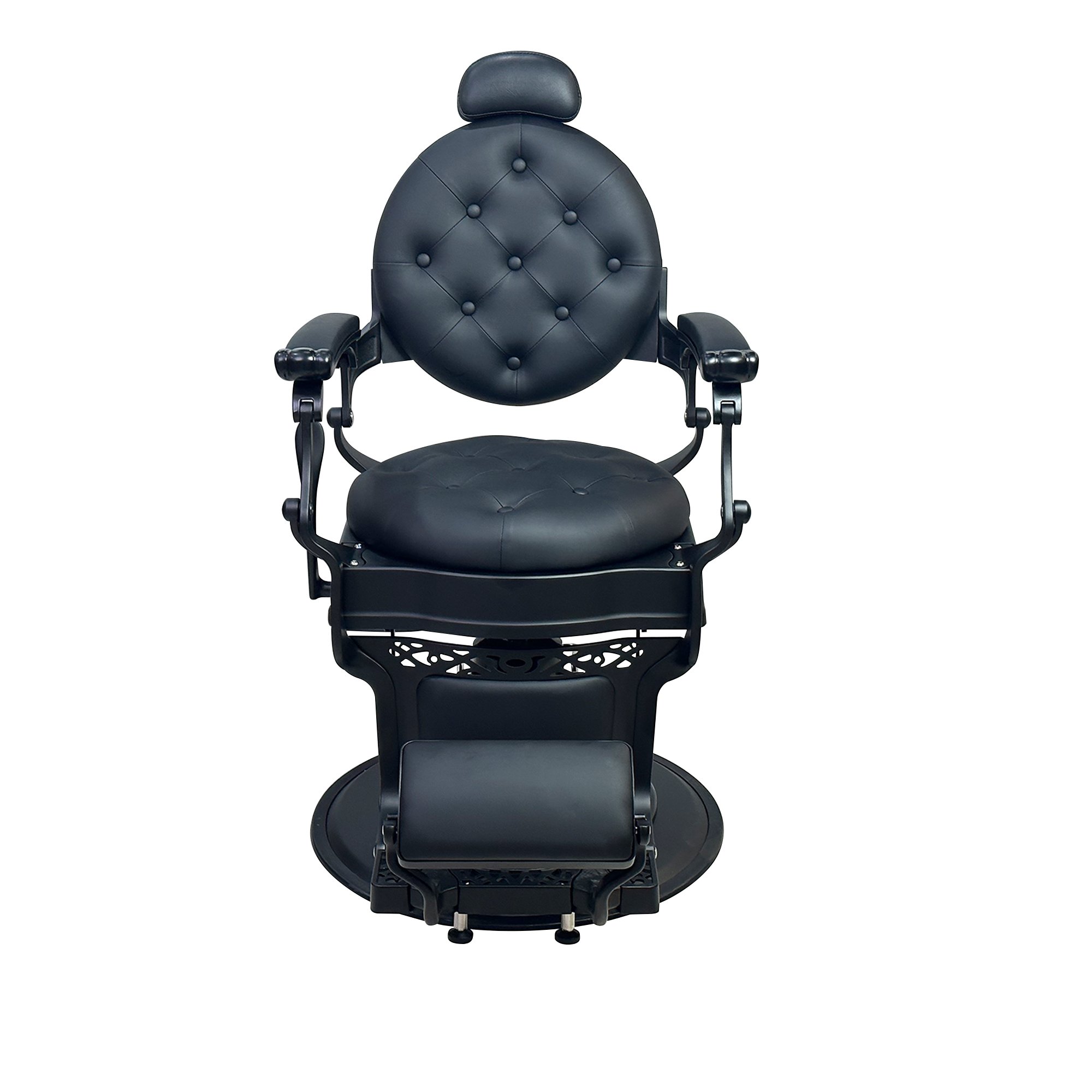 Antique Style All Black Barber Chairs Hair Styling Chair Salon Barber Shop Chair For Sale