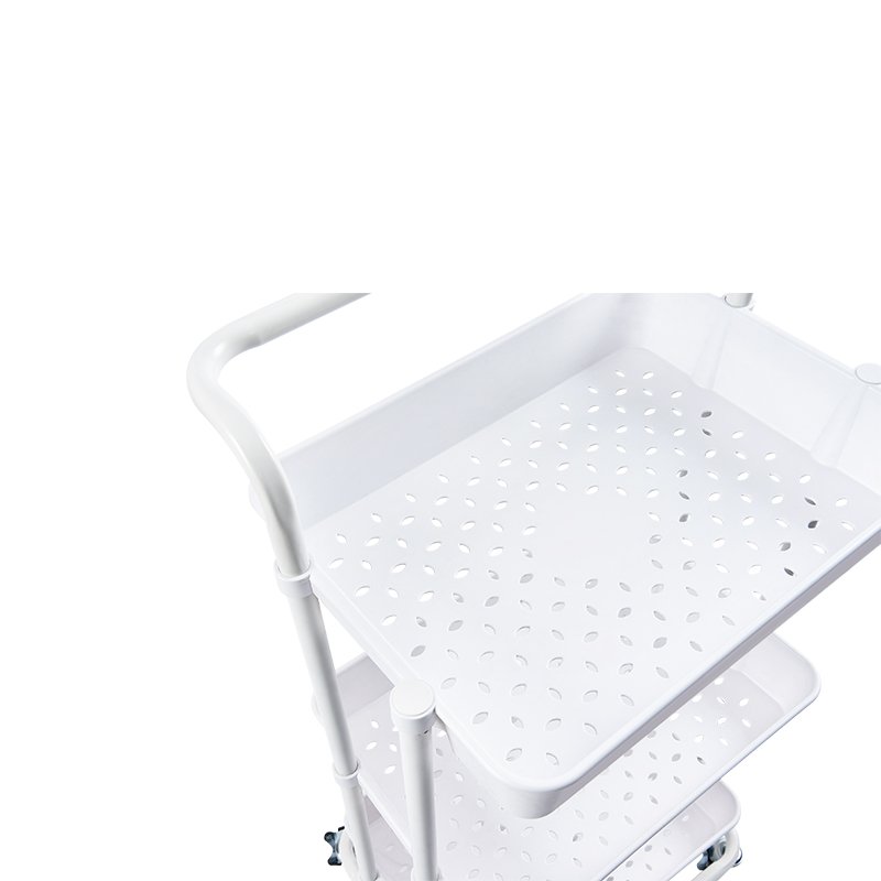 Multifunctional Makeup Organization Cart Plastic 3 Tier Salon Utility Storage Cart Craft Storage Trolley For Wholesales