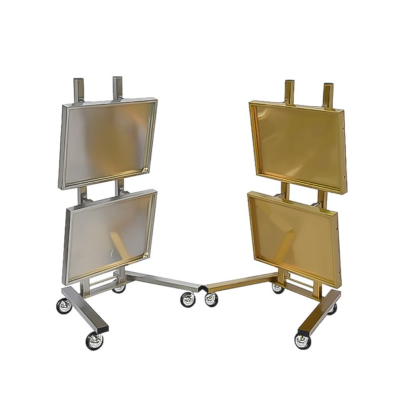 Favorable Rolling Metal Storage Utility Cart Mobile Cart Beauty Trolley,Gold