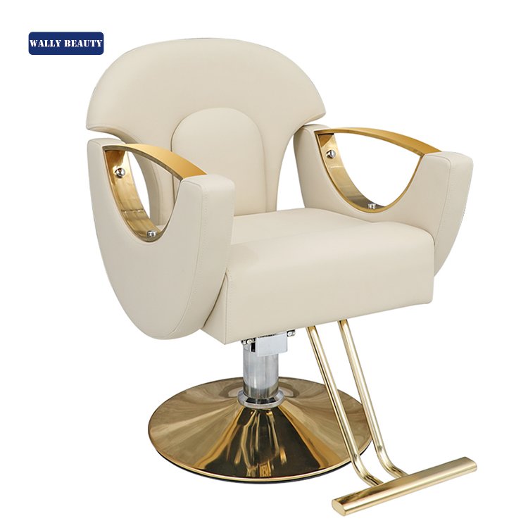 Wally Beauty full salon furniture nursing shampoo bed high end barber chair salon chair and mirror set salon trolley barbershop