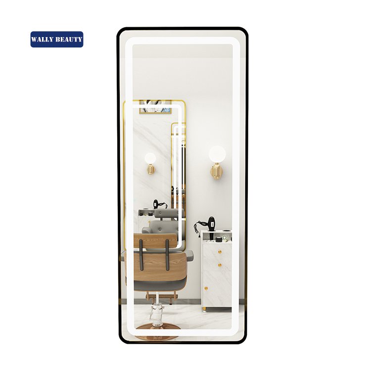 Wally Beauty full salon furniture nursing shampoo bed high end barber chair salon chair and mirror set salon trolley barbershop