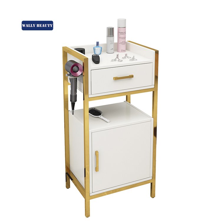 Wally Beauty full salon furniture nursing shampoo bed high end barber chair salon chair and mirror set salon trolley barbershop