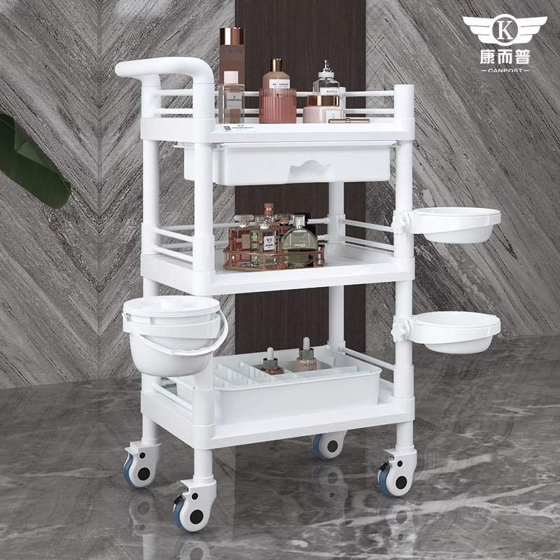 China manufacturer wholesale beauty salon trolley high quality wheeled beauty car multi-functional beauty equipment trolley