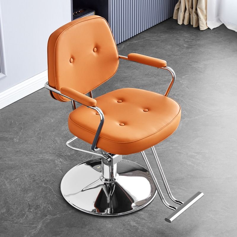 Wholesale Hot Modern Salon Furniture Golden Barber Chair with Up and Down Rotating Hydraulic Pump Salon Chair
