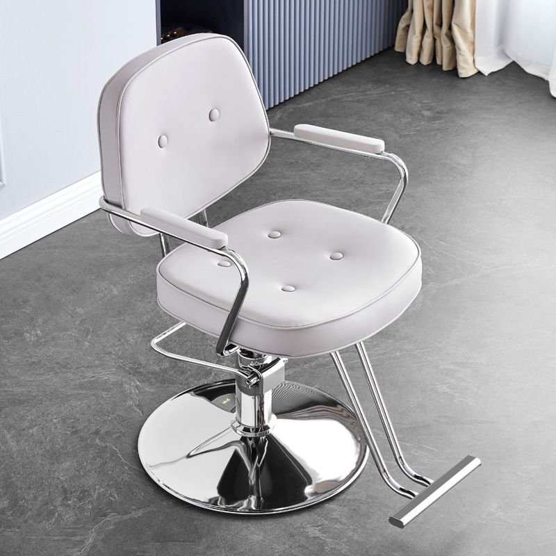 Wholesale Hot Modern Salon Furniture Golden Barber Chair with Up and Down Rotating Hydraulic Pump Salon Chair