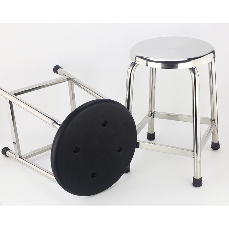 Rolling Stool Adjustable Height Stool With Ultra-Thick Seat Cushion Swivel Stools Chair For Salon