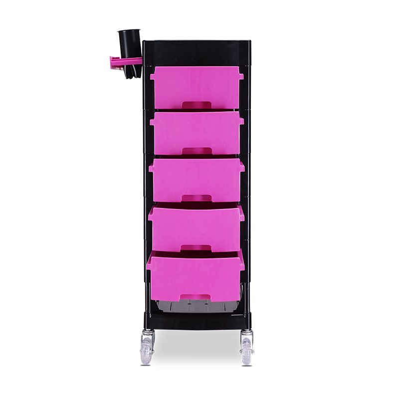 Hot selling Four-wheel stainless tube hair salon cart beauty trolley
