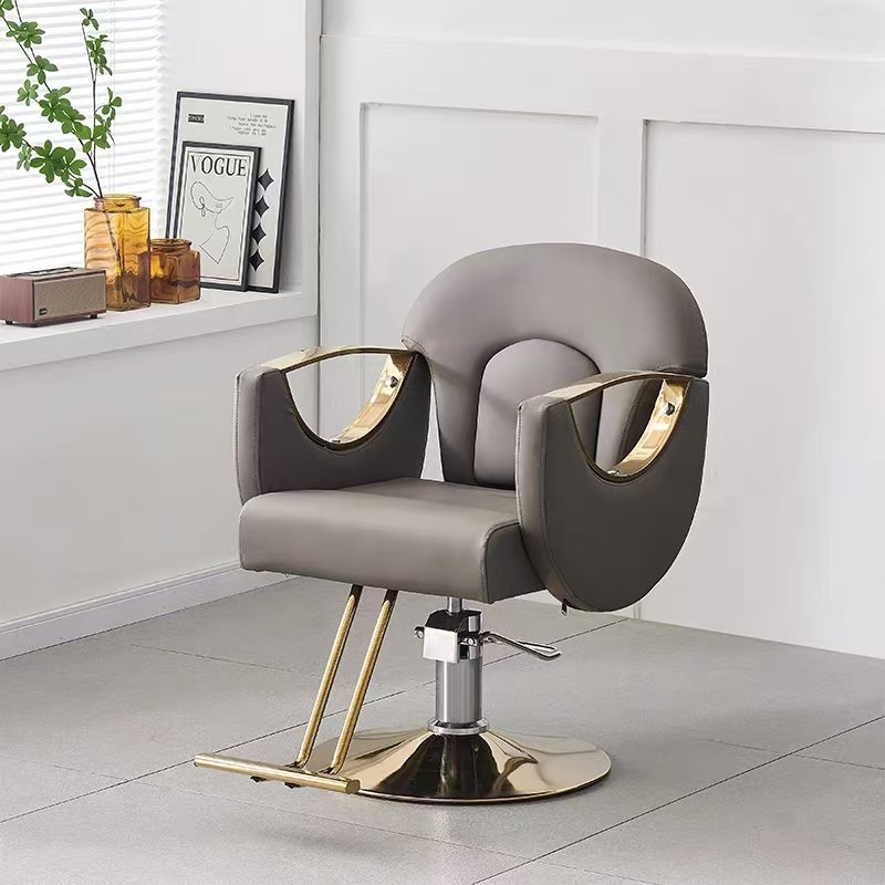 Luxury Barber Chair for Hairdressing & Beauty Salon Modern Design Lifting Furniture