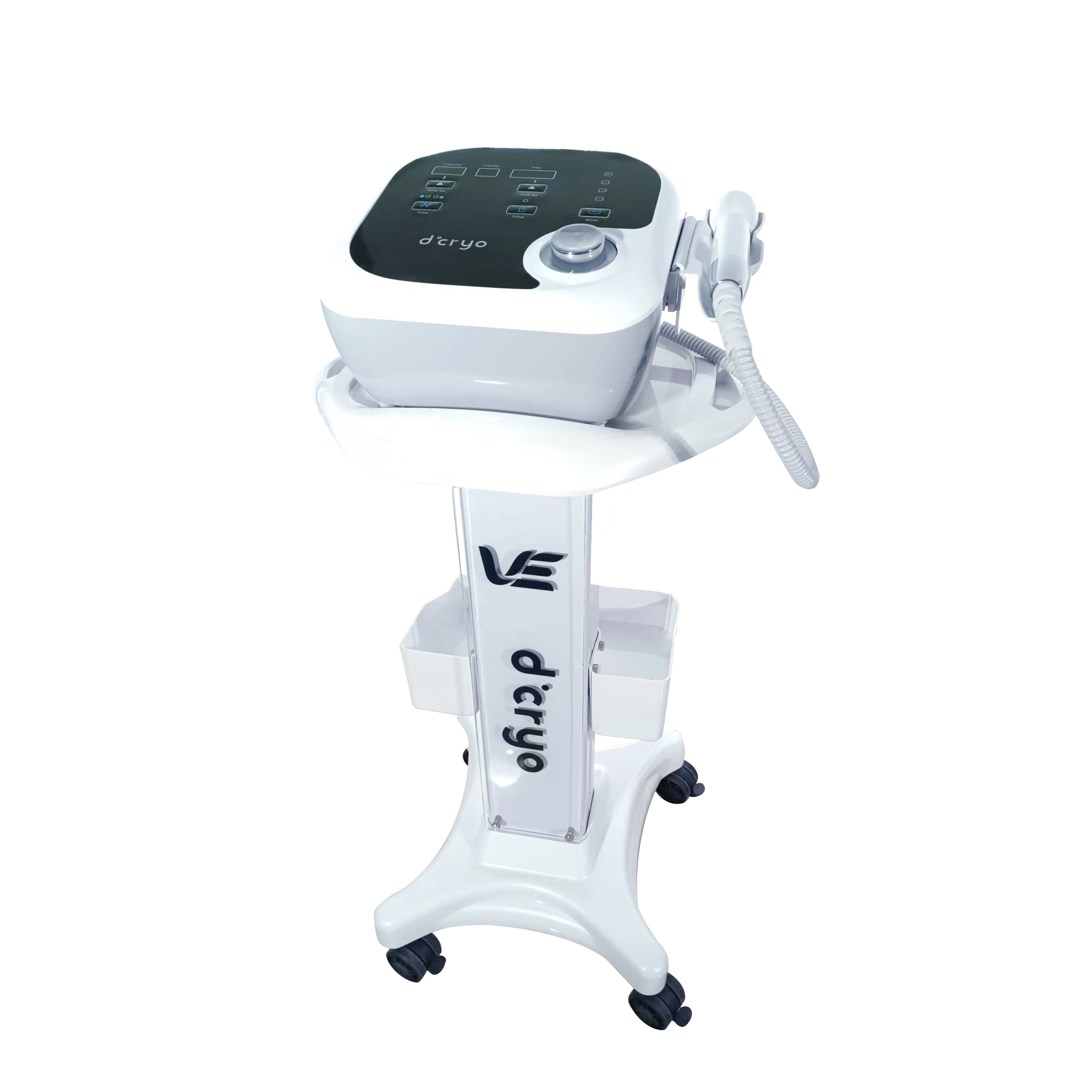 WEIYI 2022 Korea Technology Rolling Trolley Salon And Spa Use Moving Stand Trolley For Beauty Machine Display With Wheel