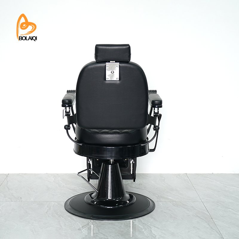 Factory Direct Sales Retro Black Salon Chair Hydraulic Pump Barber Chair Barber Special Chair