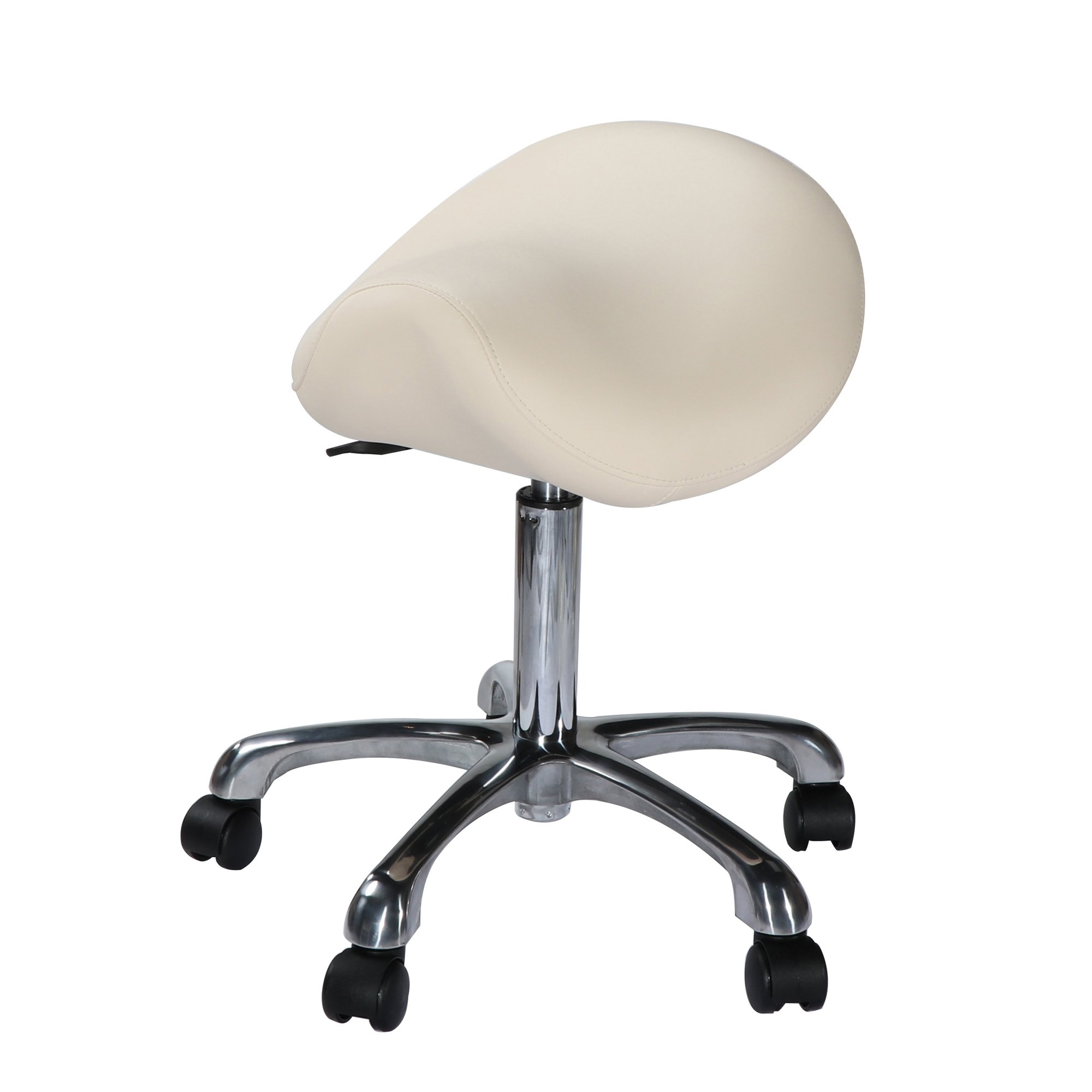 Rotatable Adjustable Height Spa Mdecial Barber Chair Beautician Chair Salon Stool with Backrest