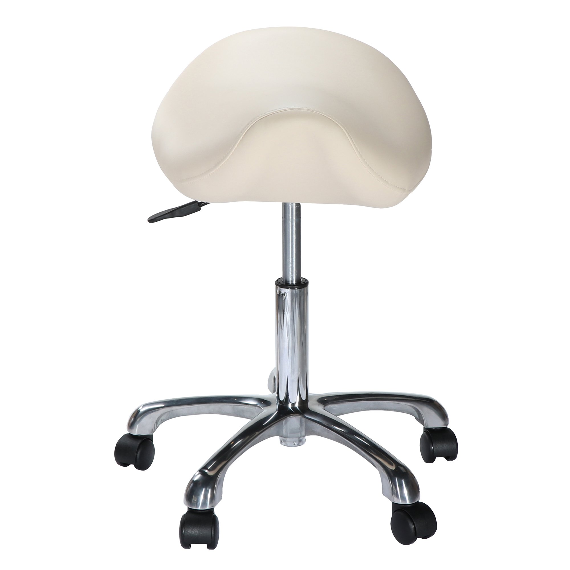 Rotatable Adjustable Height Spa Mdecial Barber Chair Beautician Chair Salon Stool with Backrest