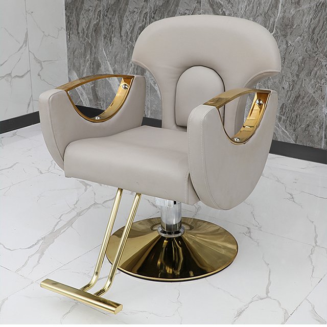 Pink Luxury Beauty Salon Equipment Cute Simple and Comfortable Salon Barber Chair
