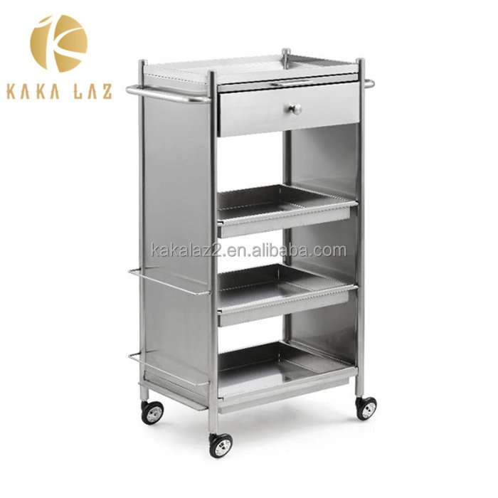 Factory direct saloon trolley Good quality handcart Golden tool cart