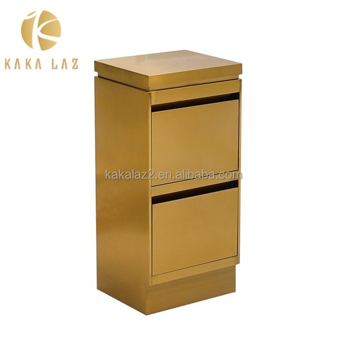 Factory direct saloon trolley Good quality handcart Golden tool cart