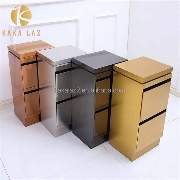 Factory direct saloon trolley Good quality handcart Golden tool cart