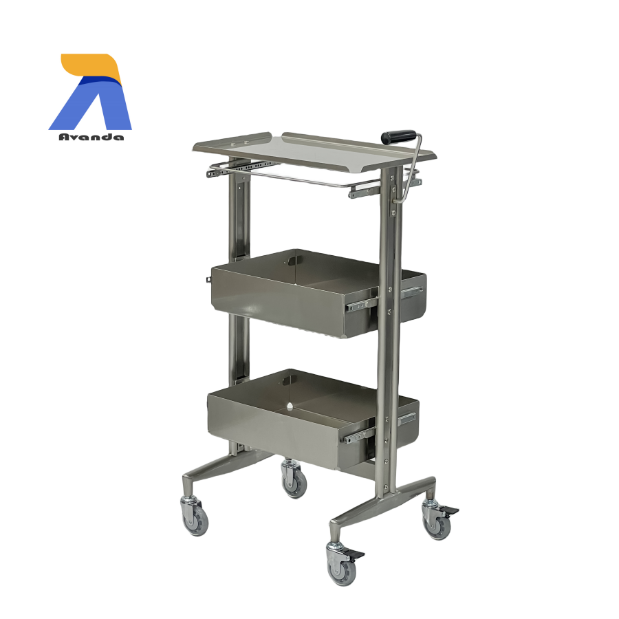 Best Selling Modern Design Stainless Steel Hairdressing Cart Trolley For Beauty Salon