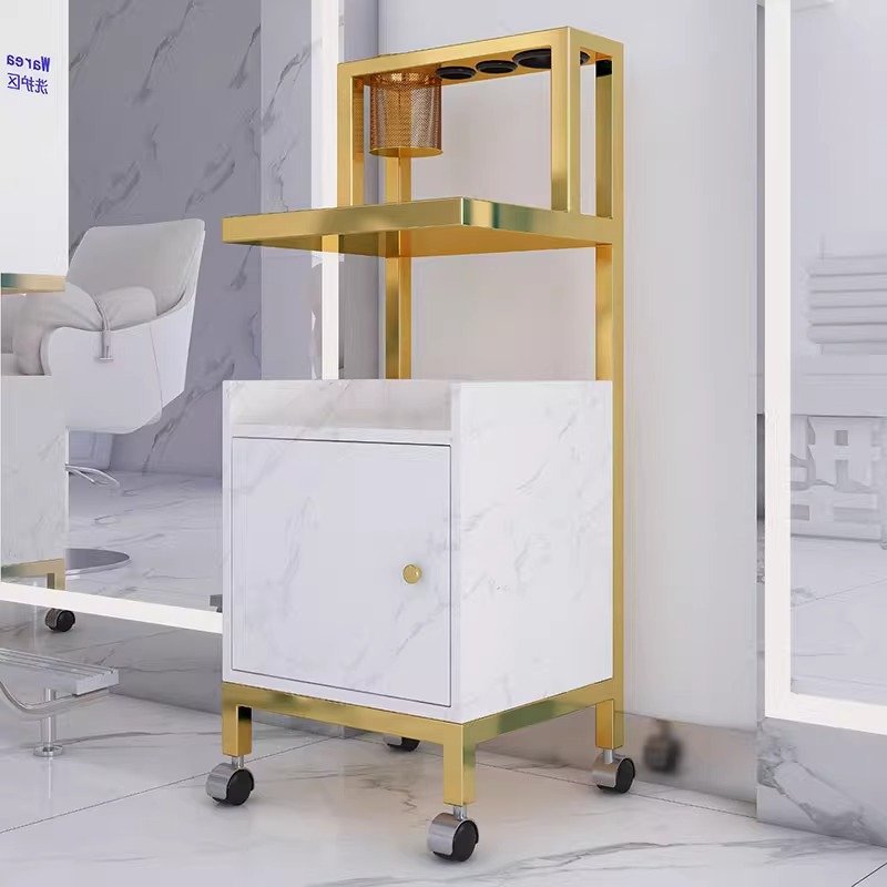 New barbershop cabinet hair salon special tool car hair shop shelf tool desk hair cart small cabinet