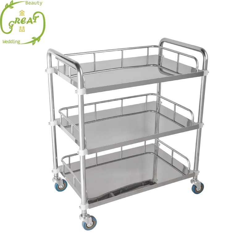 Factory Price OEM ODM Beauty Facial White Cheap Hairdressing Spa Hair Salon Trolley