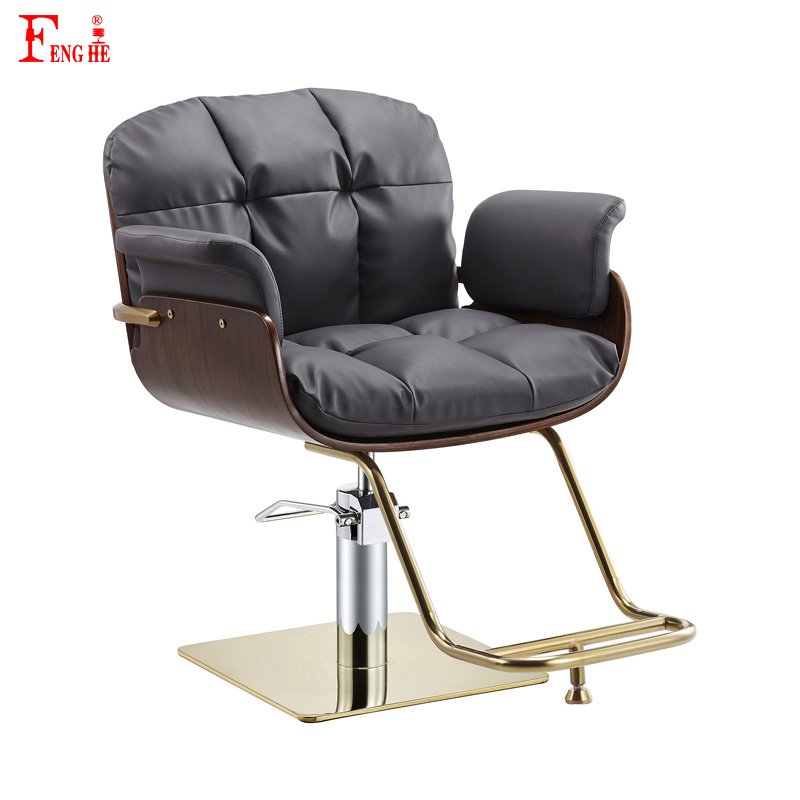 Wholesale Salon Barber Chair Nail Chair Cheap Price Gold Modern Barber Chairs