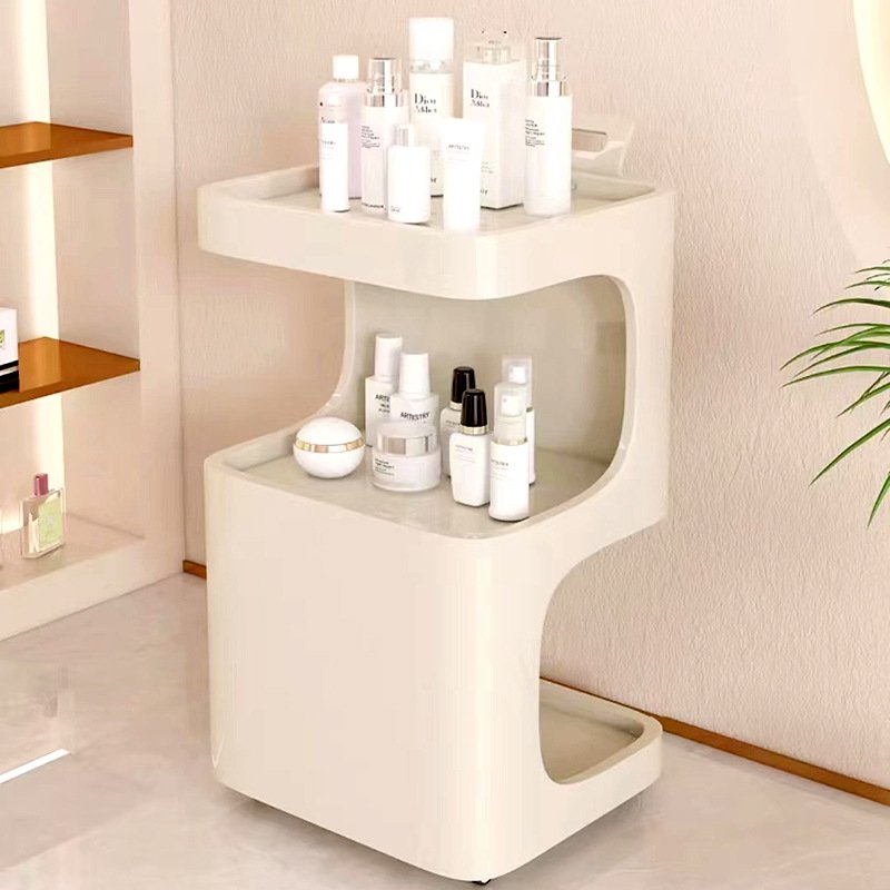 Hair salon special trolley shelf tool table solid wood multi-functional hair dresser cabinet