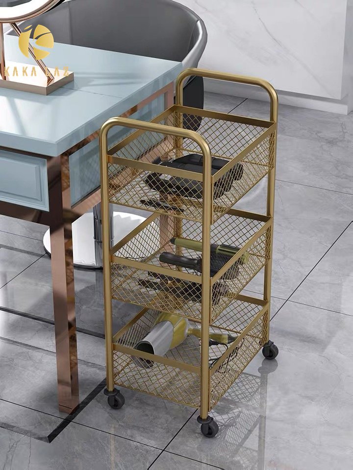 Trolly Cart modern beauty salon trolley Lockable Hair Salon Trolley