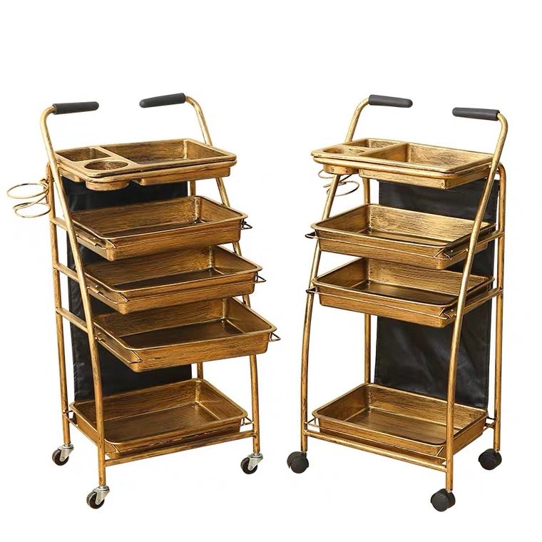 Modern Barber Salon Facial Manicure Hairdressing Beauty Salon Trolley tool Storage Hair Salon Trolley